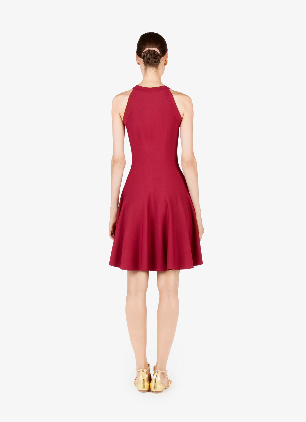 Abito Senza Maniche Goffrato  ALAÏA ABITO SENZA MANICHE GOFFRATO  MAGENTA